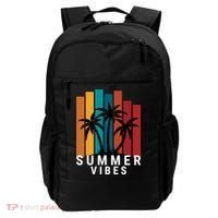 Summer Vibes Retro Palm Tree Backpack thumb 0
