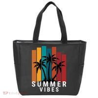 Summer Vibes Retro Palm Tree Tote Bag thumb 0