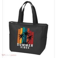 Summer Vibes Retro Palm Tree Tote Bag thumb 3