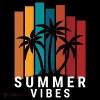 Summer Vibes Retro Palm Tree Tote Bag thumb 4