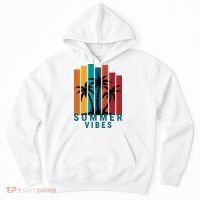 Summer Vibes Retro Palm Tree Hoodie thumb 0