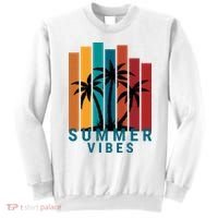 Summer Vibes Retro Palm Tree Sweatshirt thumb 0
