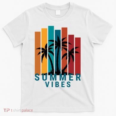 Summer Vibes Retro Palm Tree T-Shirt