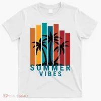Summer Vibes Retro Palm Tree T-Shirt thumb 0