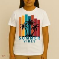 Summer Vibes Retro Palm Tree T-Shirt thumb 4