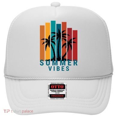 Summer Vibes Retro Palm Tree Hat