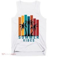 Summer Vibes Retro Palm Tree Tank Top thumb 0