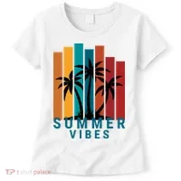 Summer Vibes Retro Palm Tree Women's T-Shirt thumb 0