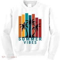 Summer Vibes Retro Palm Tree Kids Sweatshirt thumb 0