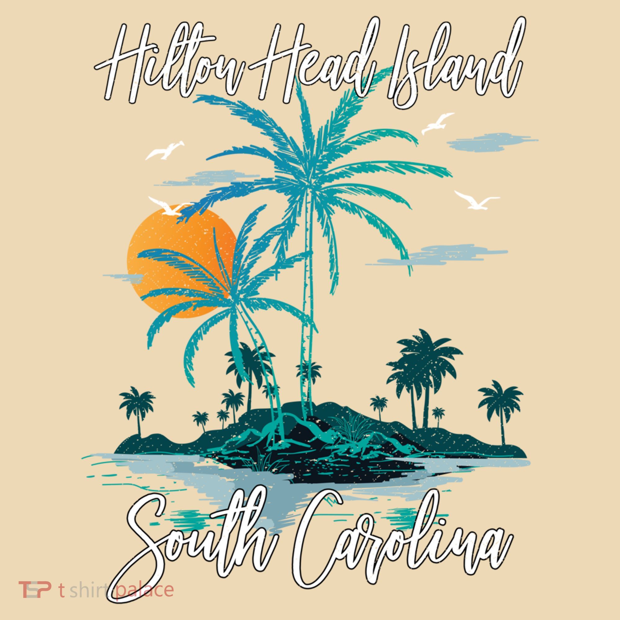 Summer Vacation Retro South Carolina Hilton Head Island Gift Tote Bag