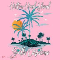 Summer Vacation Retro South Carolina Hilton Head Island Gift Coaster thumb 2