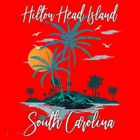 Summer Vacation Retro South Carolina Hilton Head Island Gift Santa Hat thumb 1