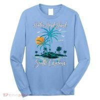 Summer Vacation Retro South Carolina Hilton Head Island Gift Long Sleeve Shirt thumb 0