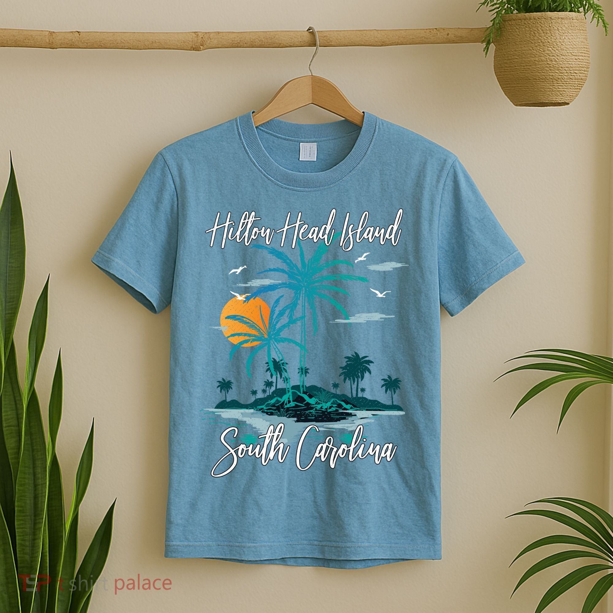Summer Vacation Retro South Carolina Hilton Head Island Gift T-Shirt
