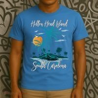 Summer Vacation Retro South Carolina Hilton Head Island Gift T-Shirt thumb 3