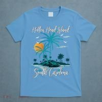 Summer Vacation Retro South Carolina Hilton Head Island Gift T-Shirt thumb 4