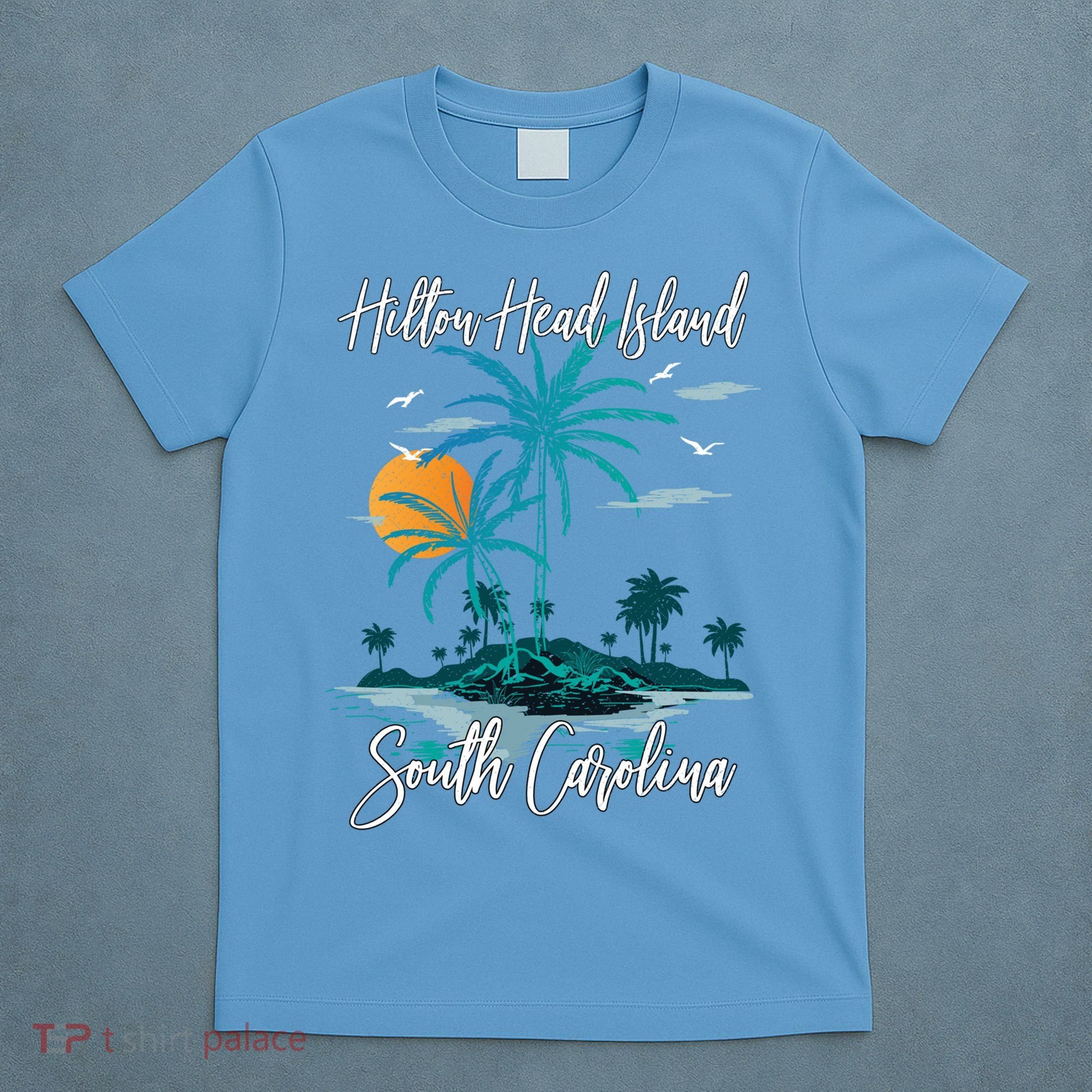 Summer Vacation Retro South Carolina Hilton Head Island Gift T-Shirt