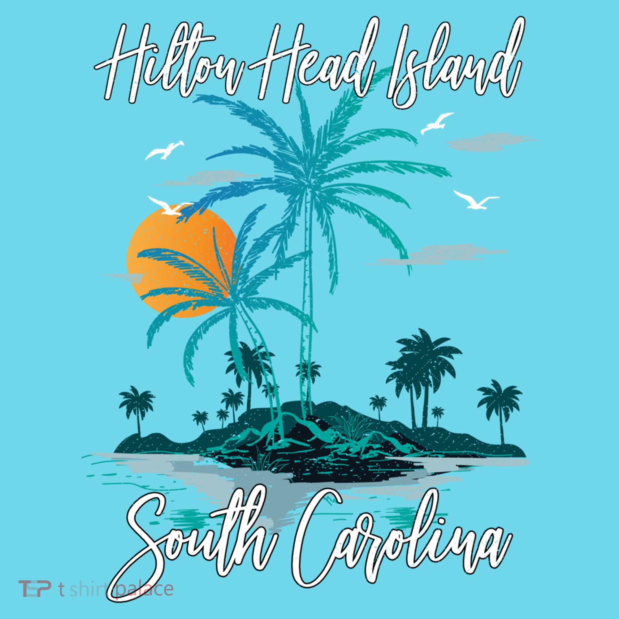 Summer Vacation Retro South Carolina Hilton Head Island Gift T-Shirt