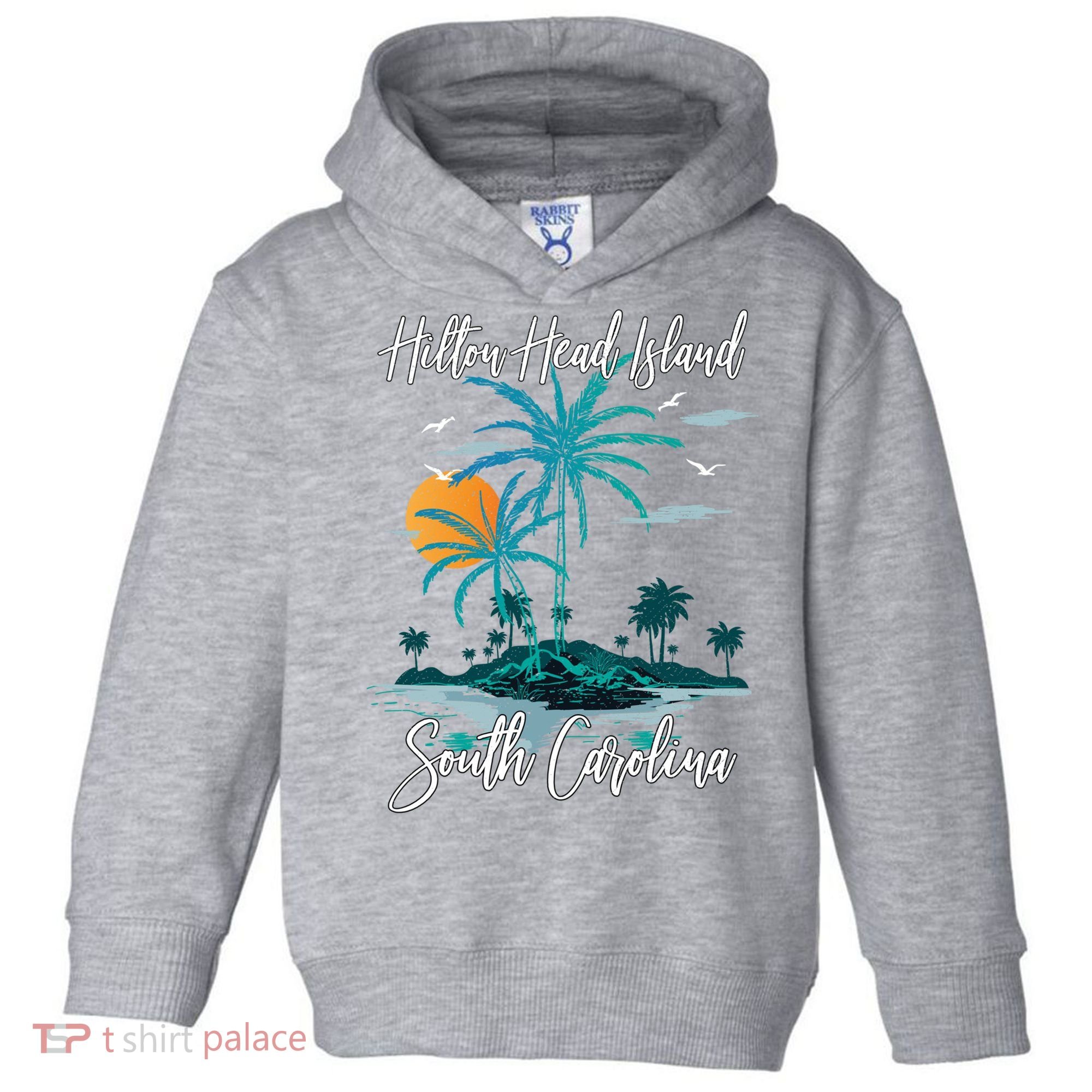 Summer Vacation Retro South Carolina Hilton Head Island Gift Toddler Hoodie