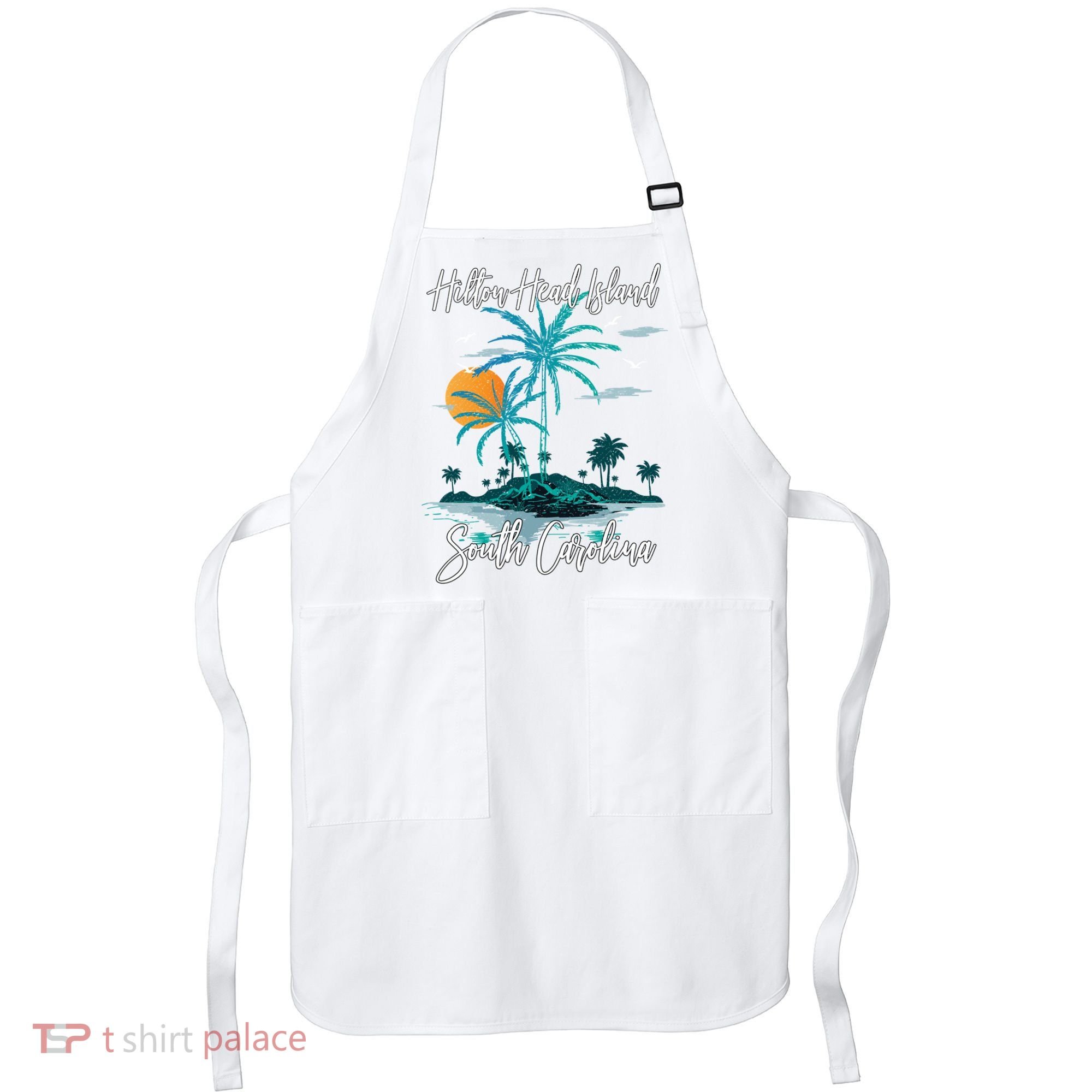 Summer Vacation Retro South Carolina Hilton Head Island Gift Apron
