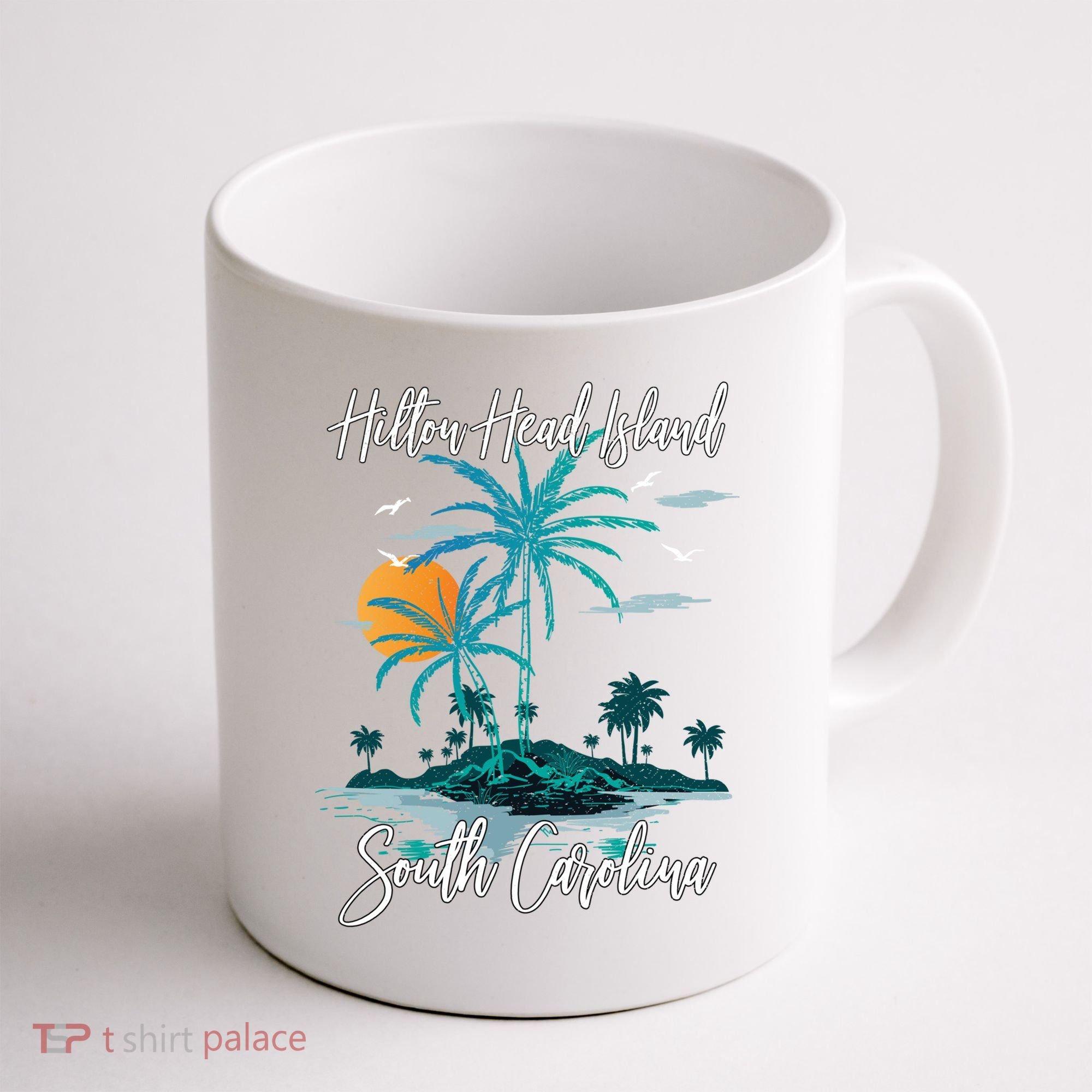Summer Vacation Retro South Carolina Hilton Head Island Gift Coffee Mug