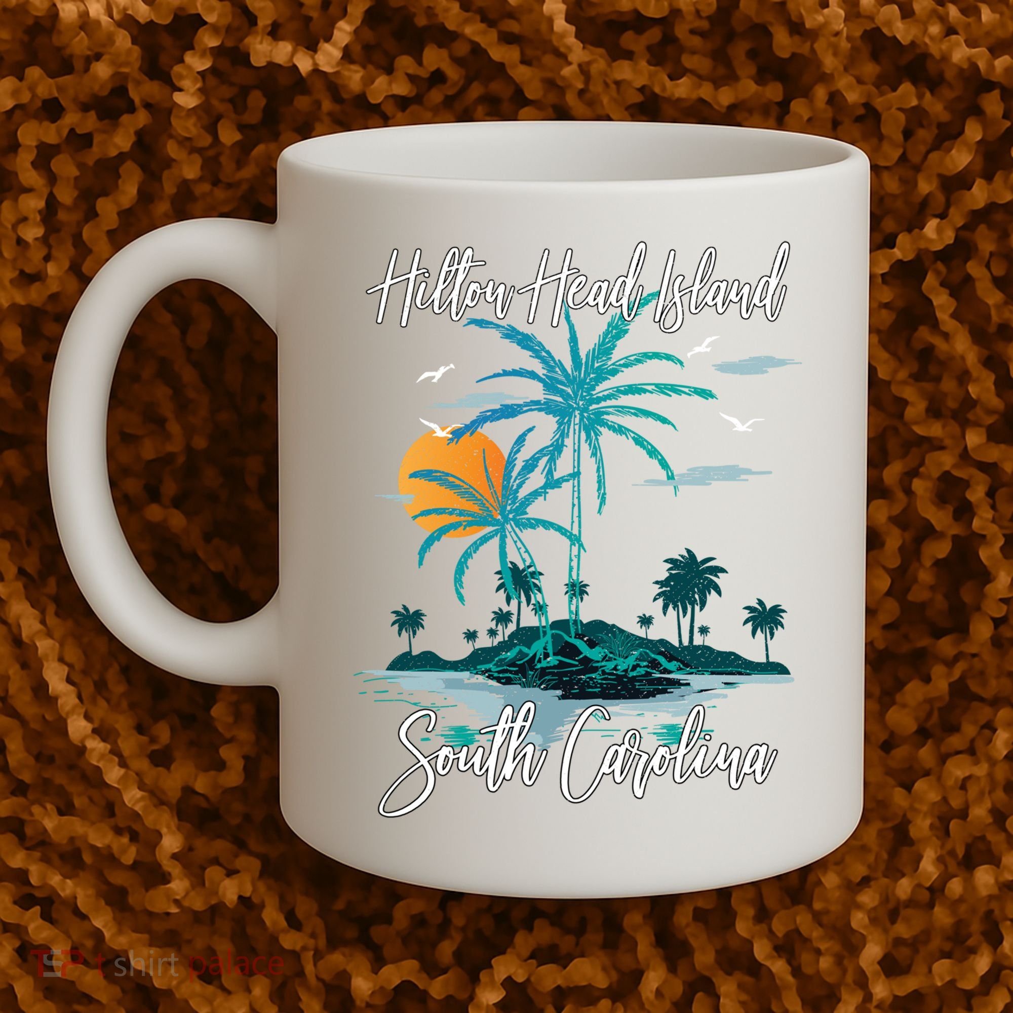 Summer Vacation Retro South Carolina Hilton Head Island Gift Coffee Mug