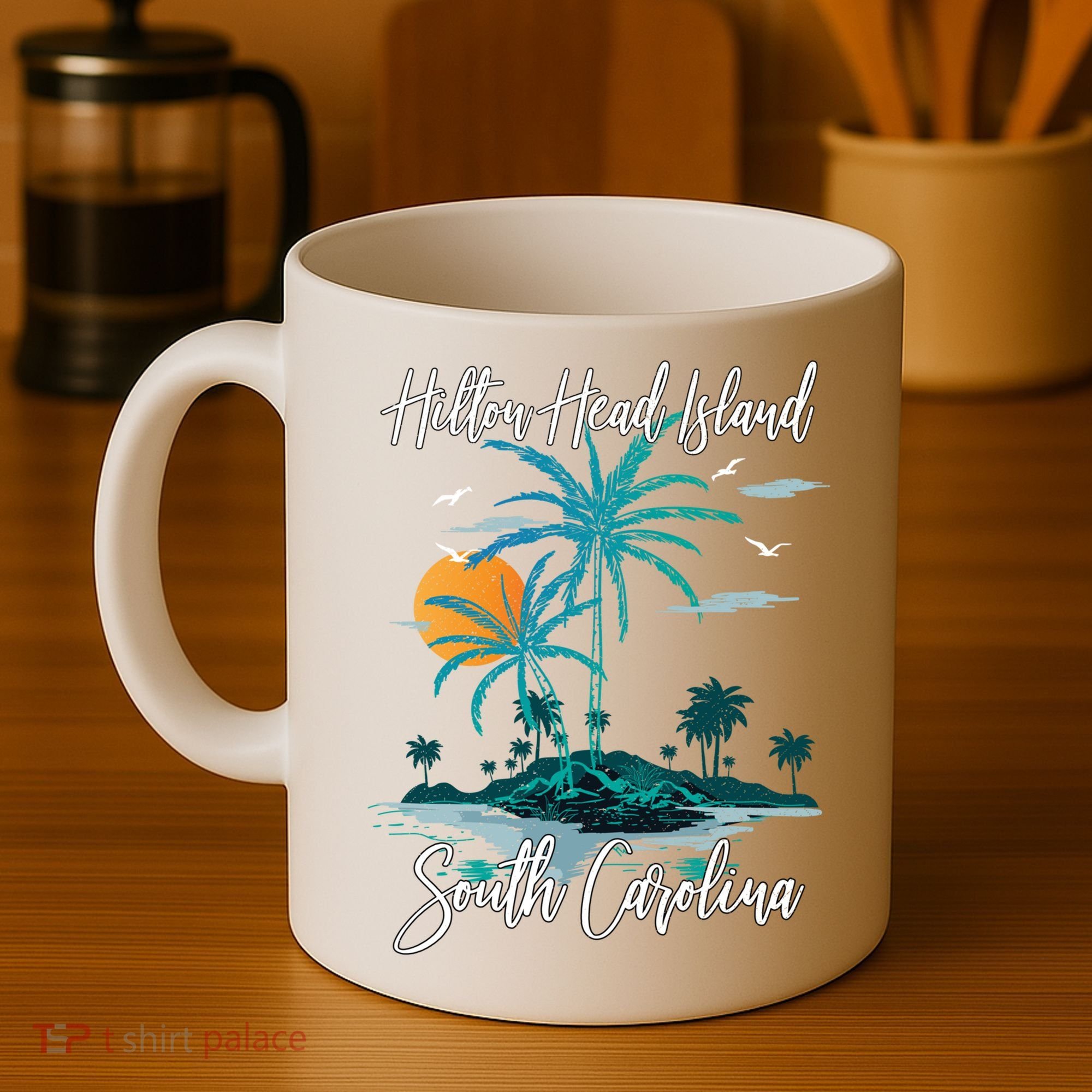 Summer Vacation Retro South Carolina Hilton Head Island Gift Coffee Mug