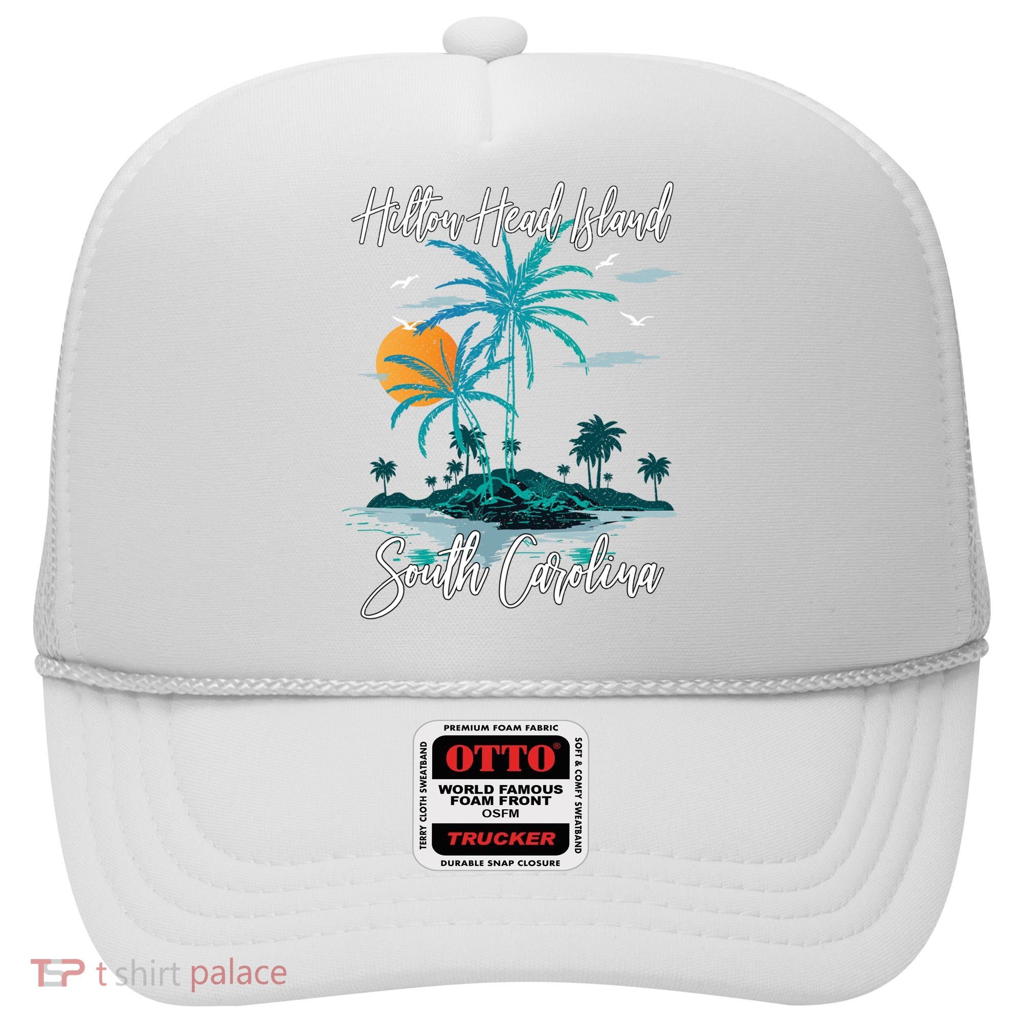 Summer Vacation Retro South Carolina Hilton Head Island Gift Hat