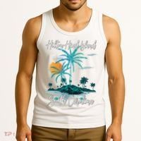 Summer Vacation Retro South Carolina Hilton Head Island Gift Tank Top thumb 3