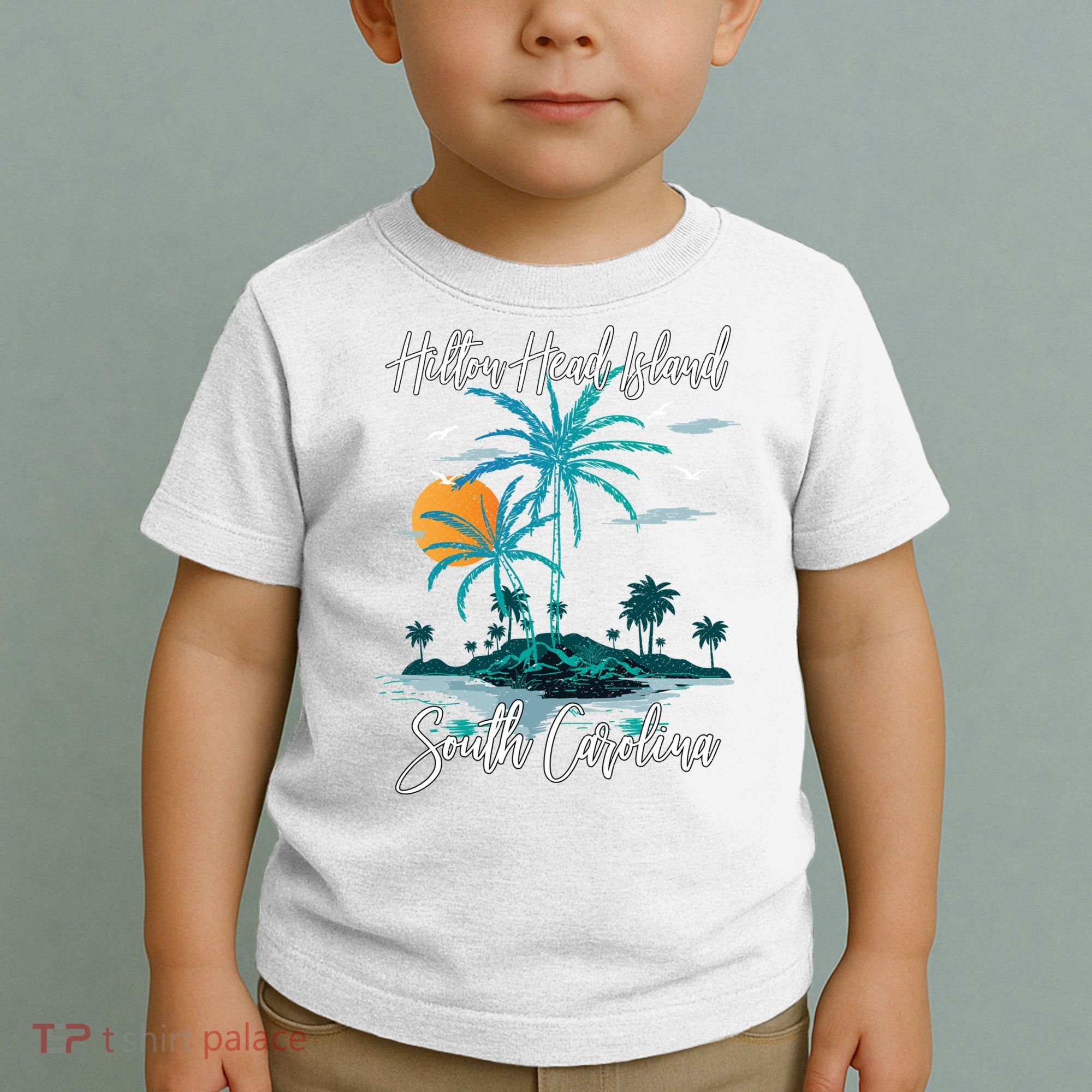 Summer Vacation Retro South Carolina Hilton Head Island Gift Toddler T-Shirt