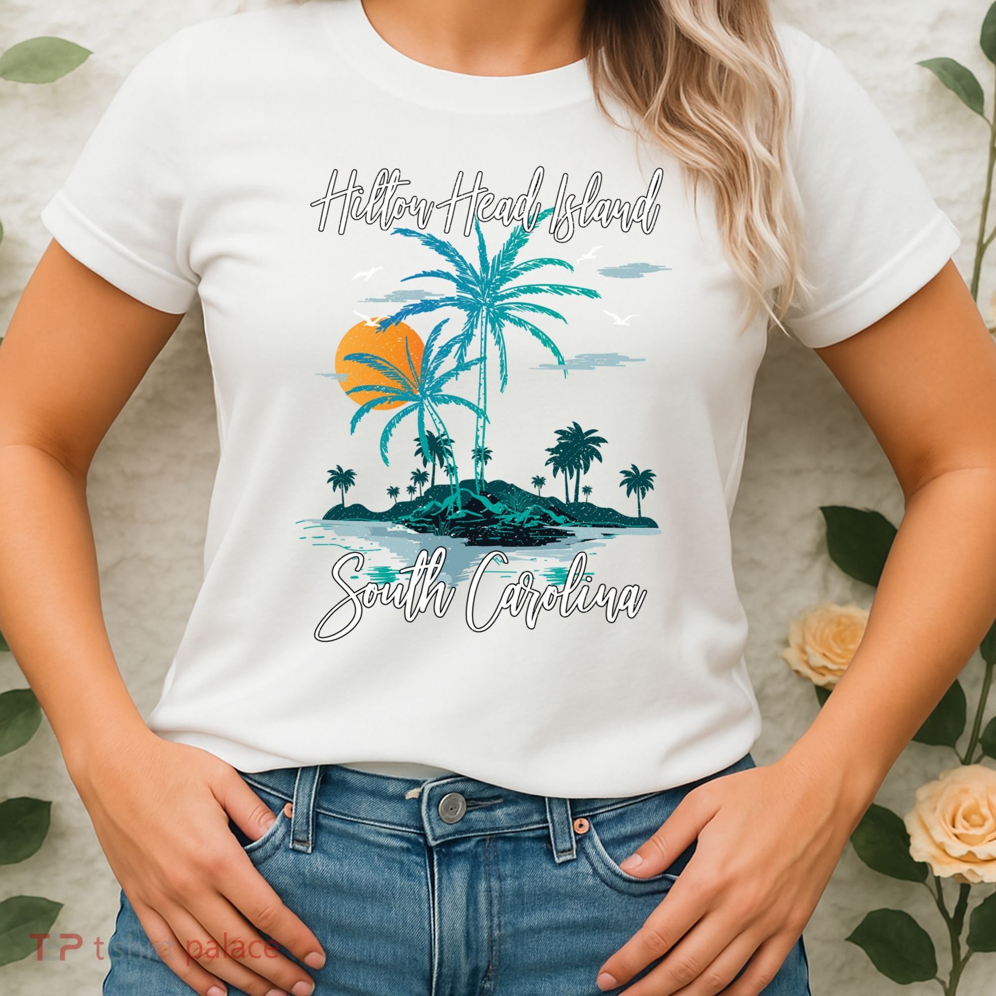 Summer Vacation Retro South Carolina Hilton Head Island Gift Women's T-Shirt