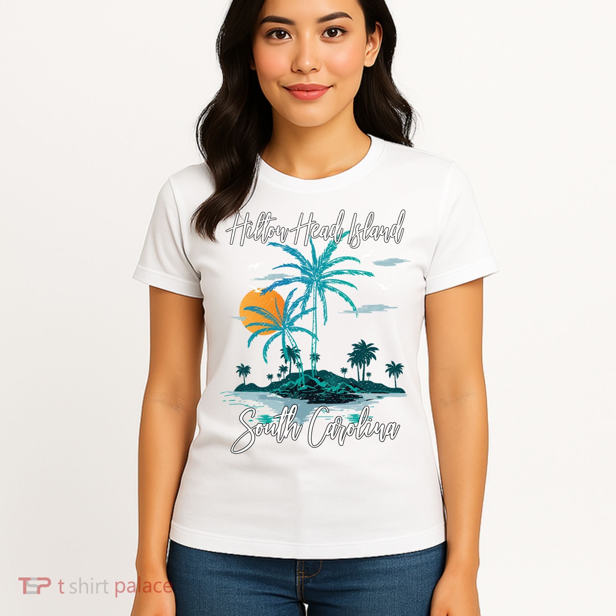 Summer Vacation Retro South Carolina Hilton Head Island Gift Women's T-Shirt