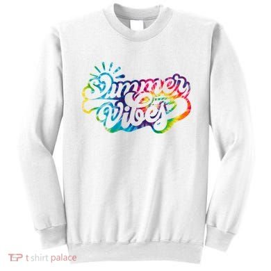 Summer Vibes Retro Colorful Trippy Style Sweatshirt