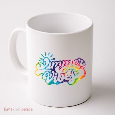 Summer Vibes Retro Colorful Trippy Style Coffee Mug