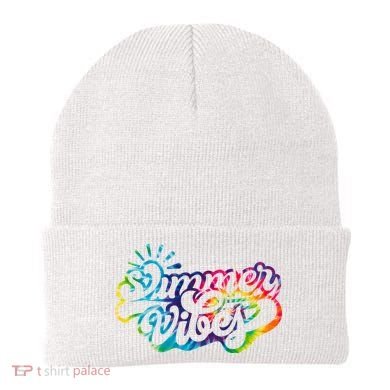 Summer Vibes Retro Colorful Trippy Style Beanie