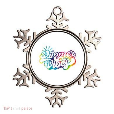 Summer Vibes Retro Colorful Trippy Style Ornament