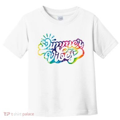 Summer Vibes Retro Colorful Trippy Style Toddler T-Shirt