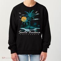 Summer Vacation Retro Sunset California Santa Barbara Women's Sweatshirt thumb 0