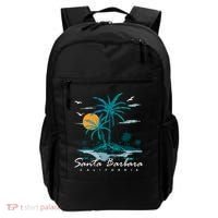 Summer Vacation Retro Sunset California Santa Barbara Backpack thumb 0