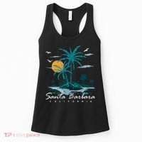 Summer Vacation Retro Sunset California Santa Barbara Women's Tank Top thumb 0