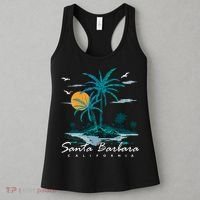 Summer Vacation Retro Sunset California Santa Barbara Women's Tank Top thumb 3