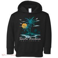 Summer Vacation Retro Sunset California Santa Barbara Toddler Hoodie thumb 0