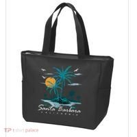 Summer Vacation Retro Sunset California Santa Barbara Tote Bag thumb 3