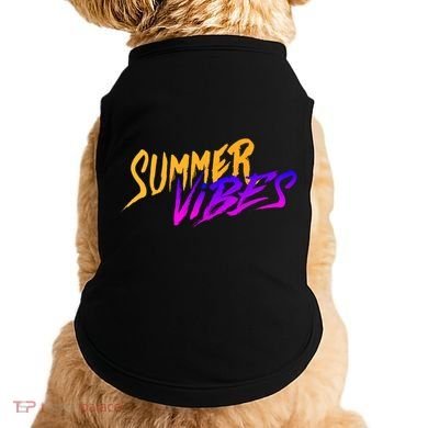 Summer Vibes Retro Doggie Tank