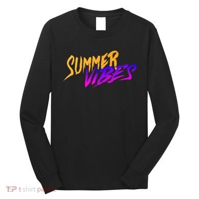 Summer Vibes Retro Long Sleeve Shirt