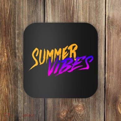 Summer Vibes Retro Coaster