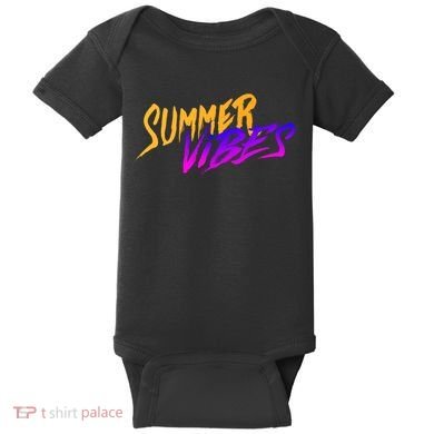 Summer Vibes Retro Baby Bodysuit