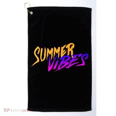 Summer Vibes Retro Golf Towel