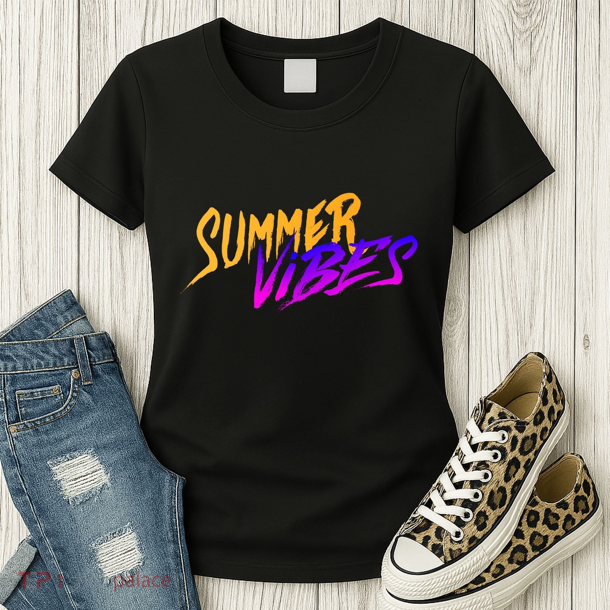 Summer Vibes Retro Women's T-Shirt