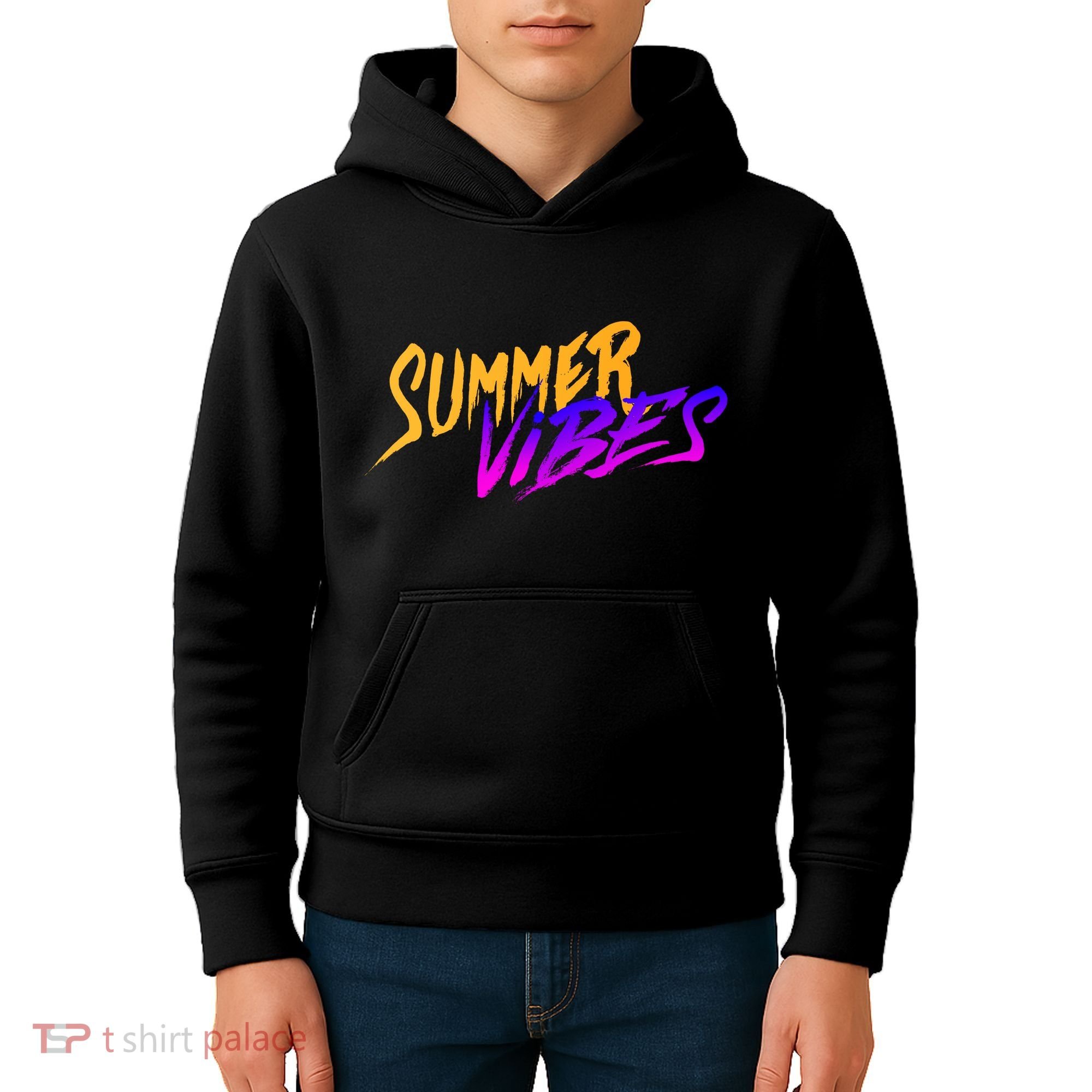Summer Vibes Retro Kids Hoodie